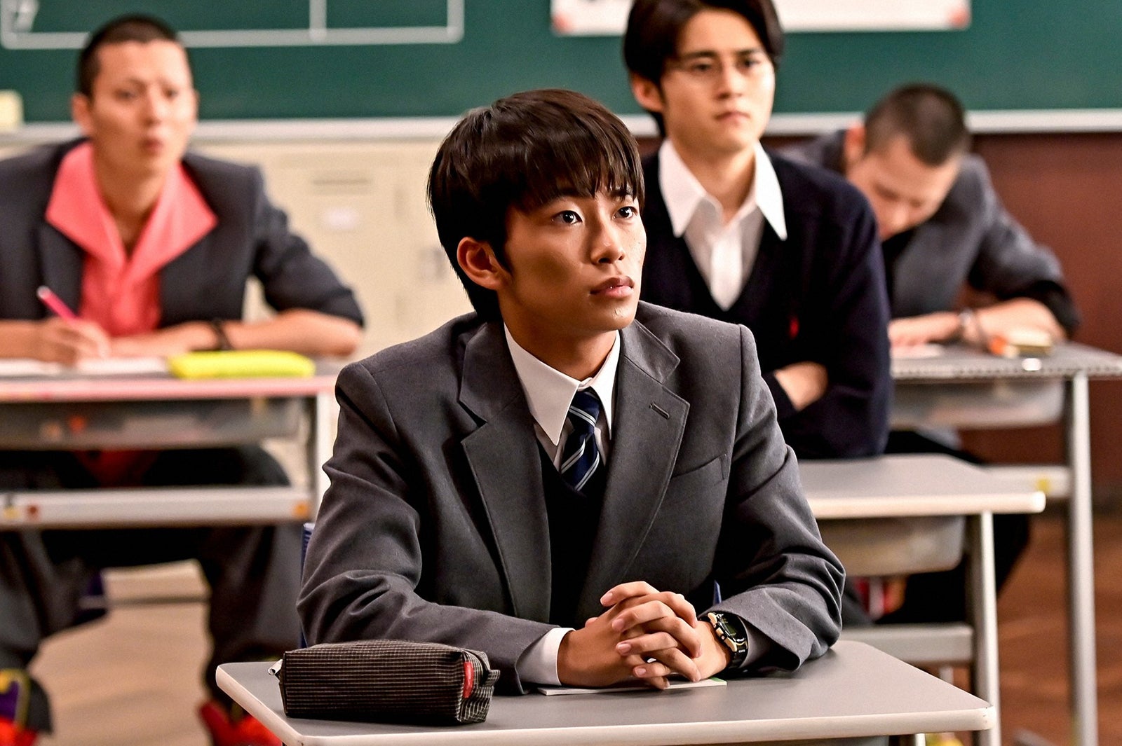 西山潤、加藤清史郎、鈴鹿央士、西垣匠「ドラゴン桜」第9話より（C）TBS