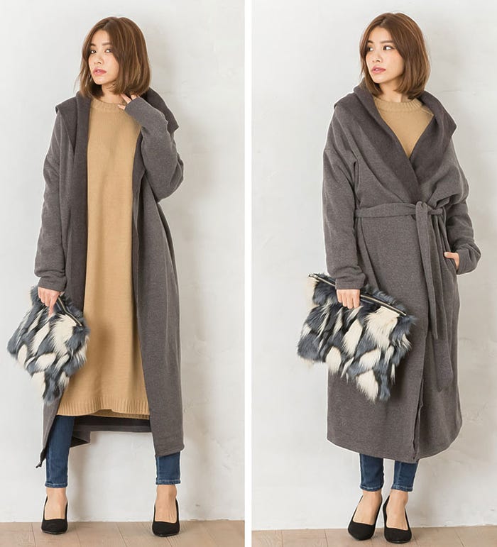 サイドスリットニットチュニックワンピース「Re:EDIT by GALSTAR」2,998円(税込)/画像提供:Re:EDIT by GALSTAR