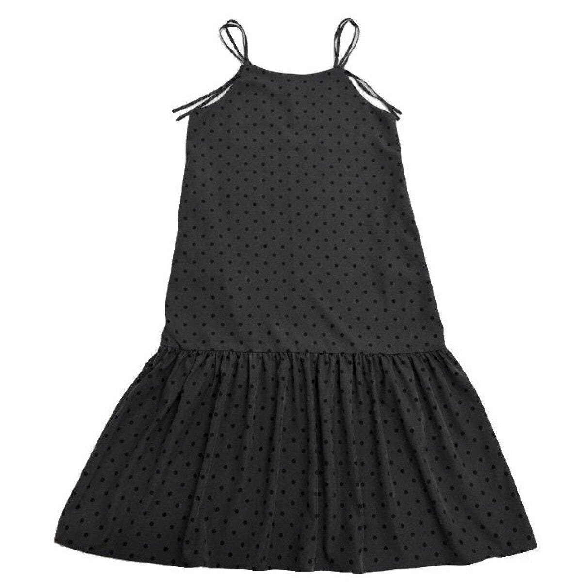 しまむらのドット柄キャミワンピース（kana）