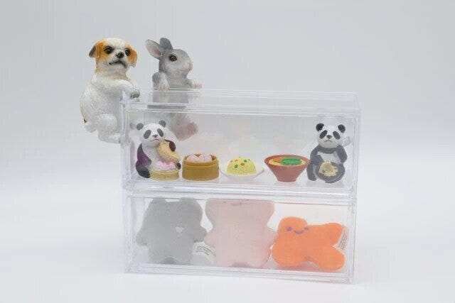 ダイソー　重なる透明収納ケース（1段引き出し、6.6cm×18cm×7cm）　