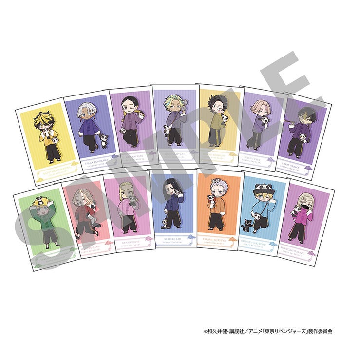 B.チェキ風カードセットミニキャラ<14枚組>(提供写真)