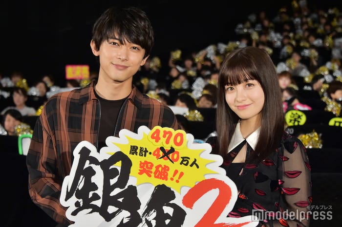 映画『銀魂2 掟は破るためにこそある』公開イベントに登壇した(左から)吉沢亮、橋本環奈 (C)モデルプレス