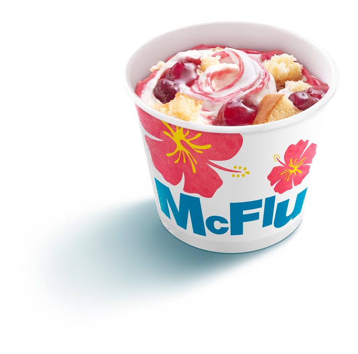 マックフルーリー ミックスベリーパンケーキ風/画像提供:日本マクドナルド