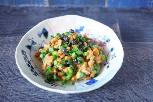 生こしょうとネギ納豆