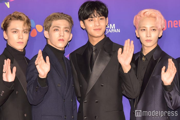 (左から)バーノン、エスクプス、ミンギュ、ジョンハン(C)モデルプレス