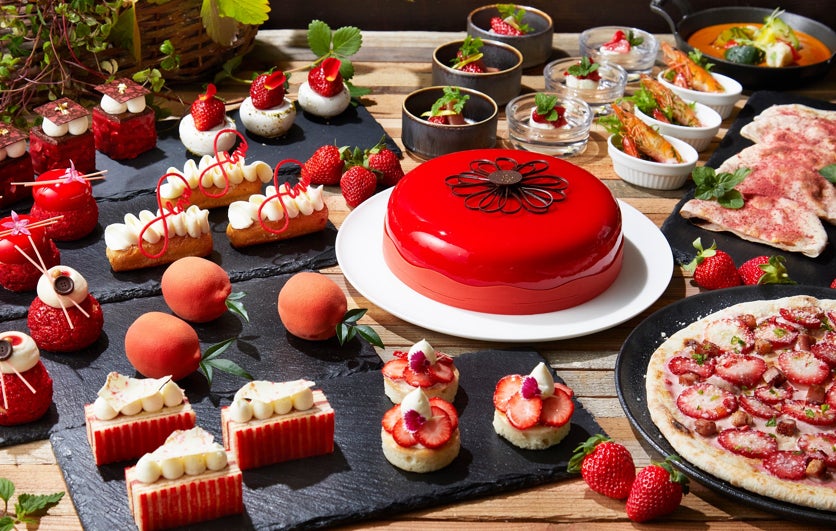 JWマリオット・ホテル奈良のイチゴスイーツブッフェ2024、和MIXのメニュー＆ブランドイチゴ食べ比べ