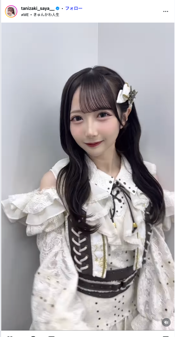 メイク後の谷崎早耶/谷崎早耶instagramより