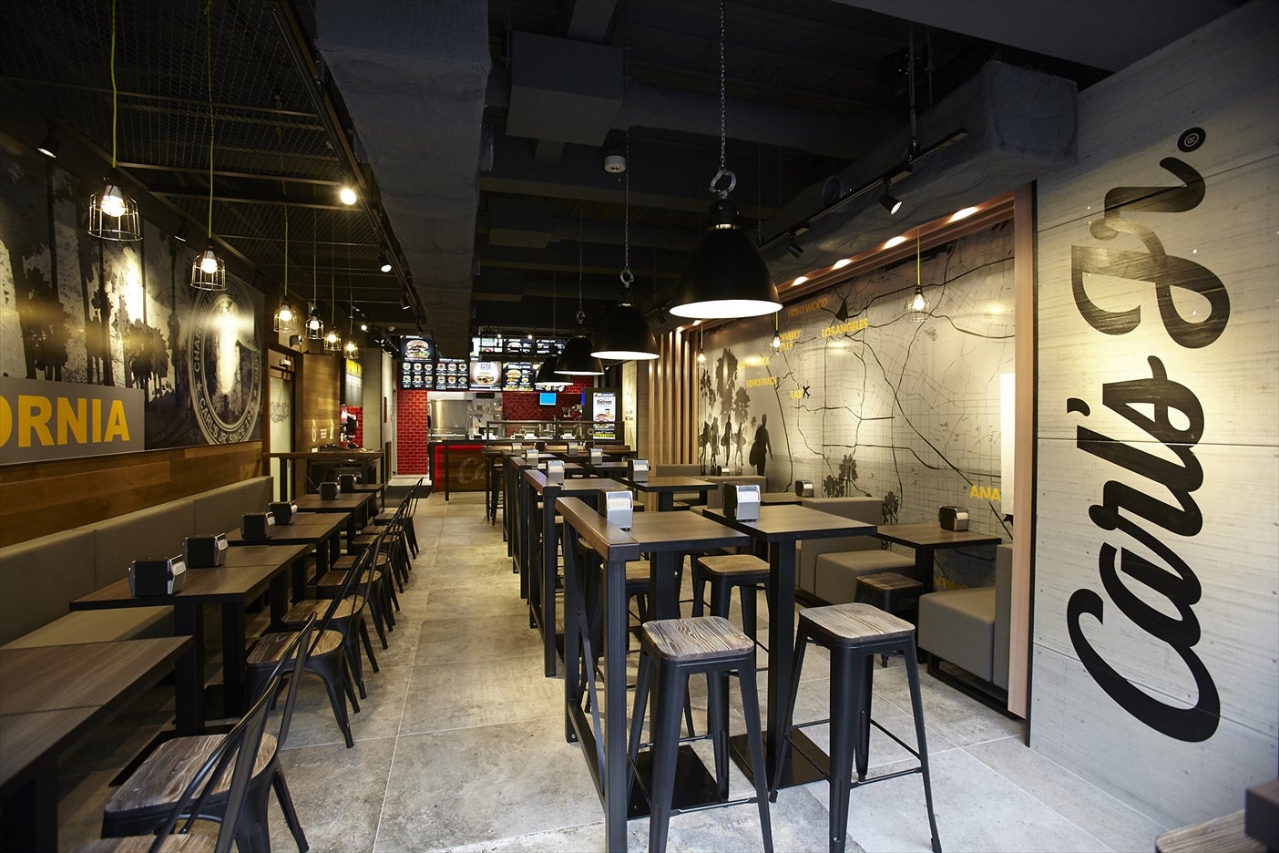 店内参考画像（秋葉原店）／画像提供：カールスジュニアジャパン