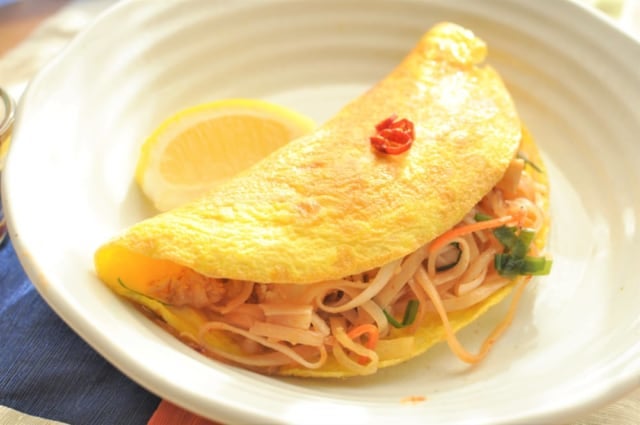 成城石井「具だくさん海老パッタイ」の卵をつかったアレンジ