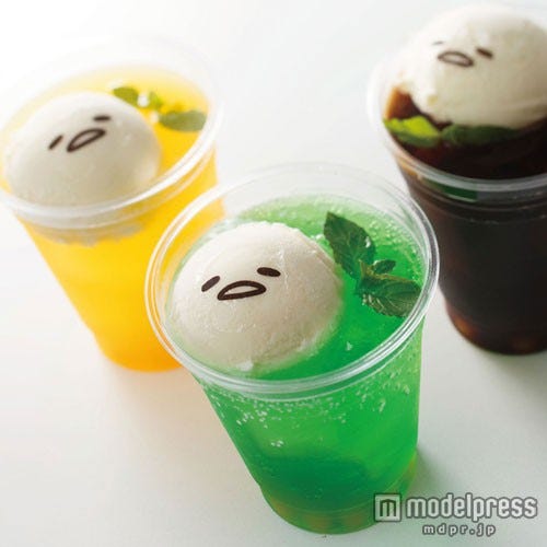“ぐでたま”がぷかぷか浮かぶ、キュートな新メニュー