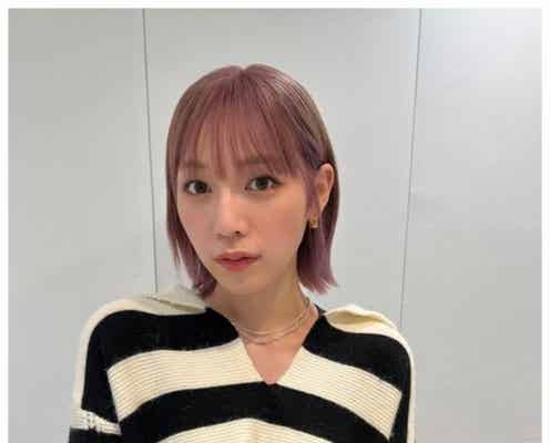 古川優香「初ハイトーン」新カラーに絶賛の声 ミニ丈トップスで美ウエストもちらり