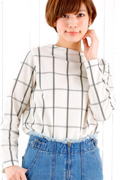 prime check tops ~プライムチェックトップス「flower」6,458円(税込)画像提供:flower webshop