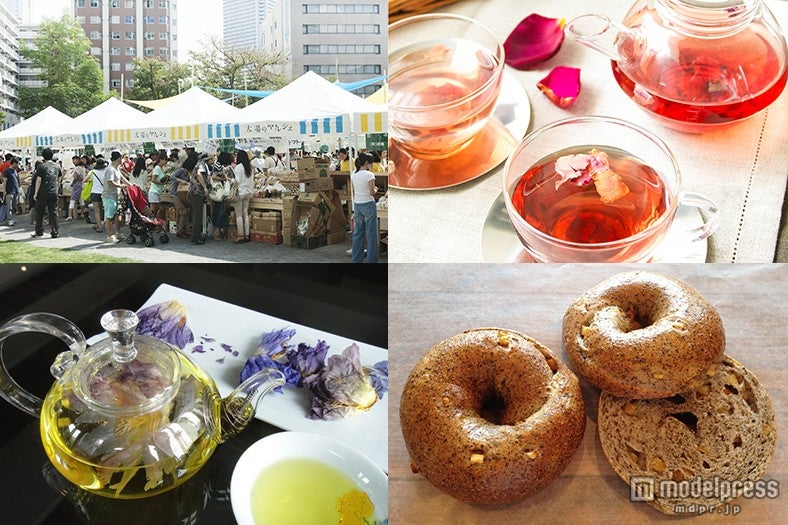 お洒落にティーブレイクを楽しむマルシェ開催 旬素材のスイーツも