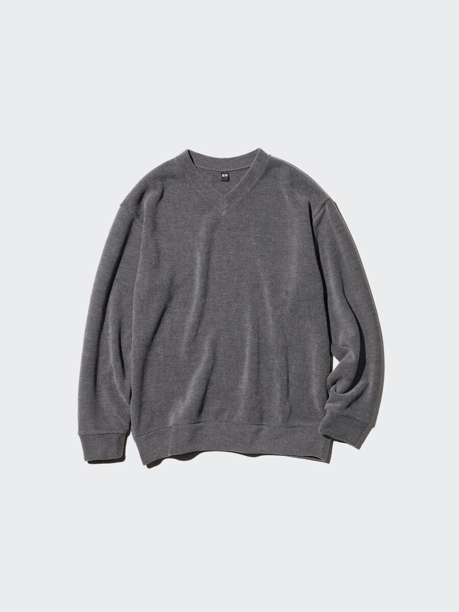 2026ユニクロ女性値下げソフトニットフリースVネックT