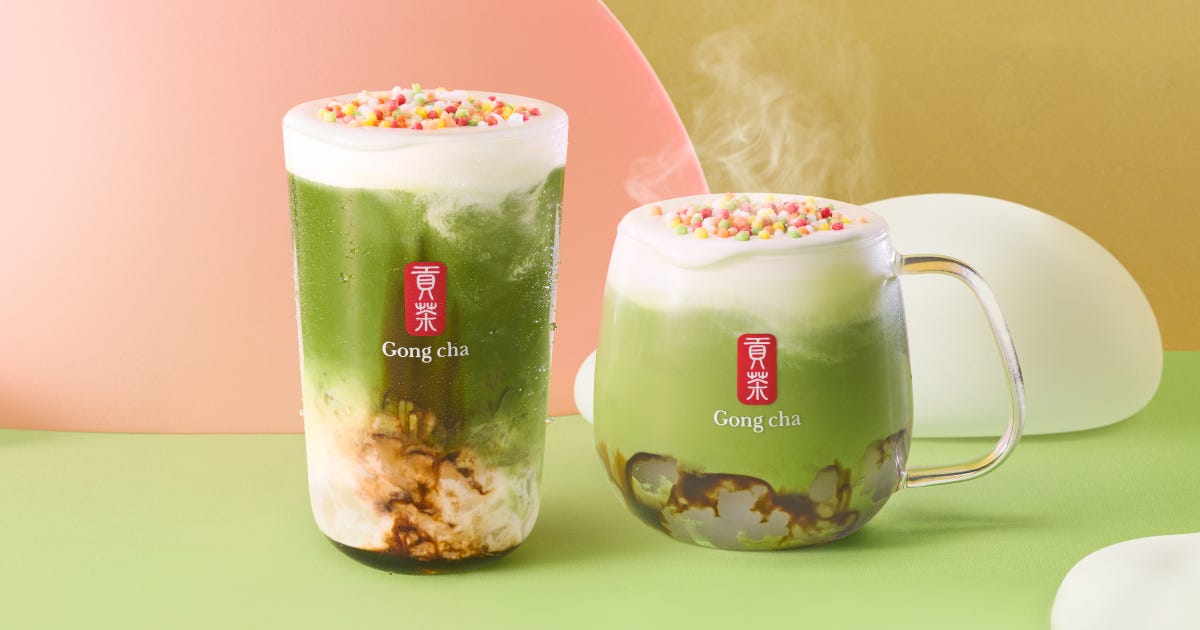 ゴンチャ新作「わらびもち 黒糖抹茶ミルクティー」お茶と絡む“にゅるりん”食感が楽しい一杯