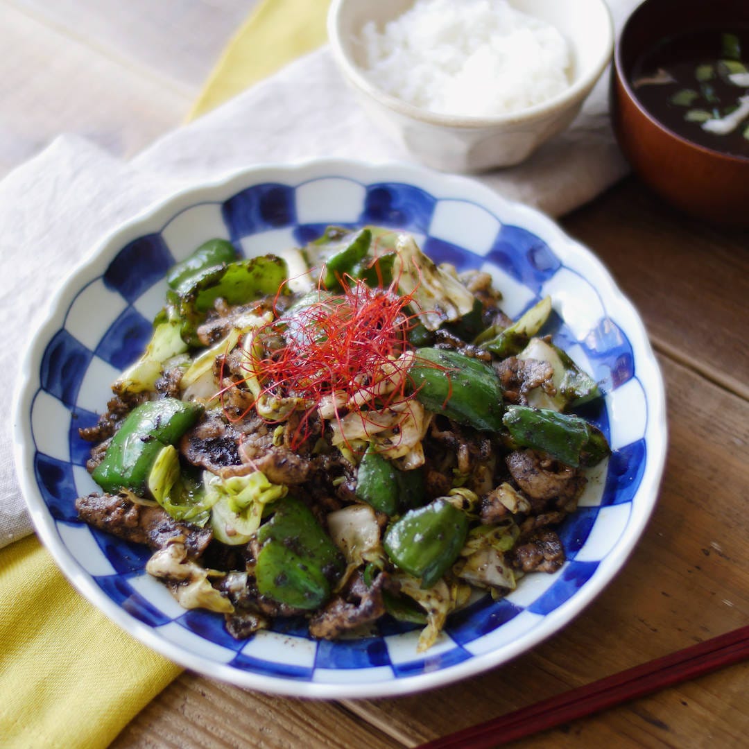 包丁いらず！濃厚黒ごま回鍋肉（ホイコーロー）