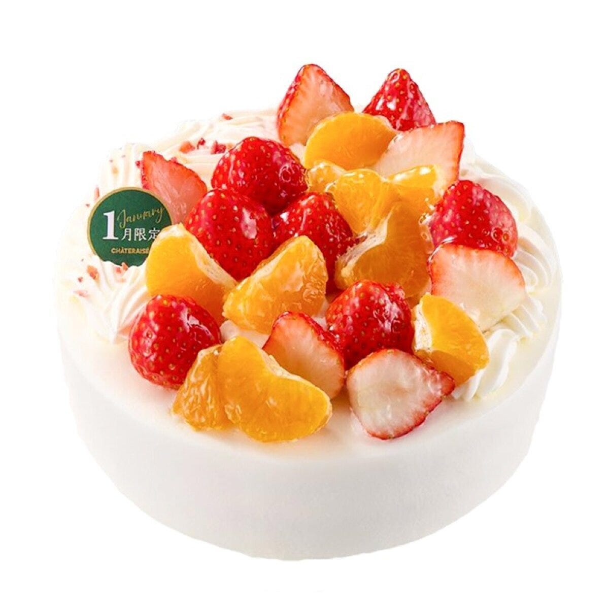 シャトレーゼ　【1月限定】長崎県産みかんと苺のデコレーション