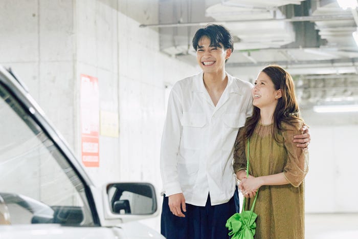 中田圭祐、川島海荷/「私たち結婚しました3」(C)AbemaTV, Inc.