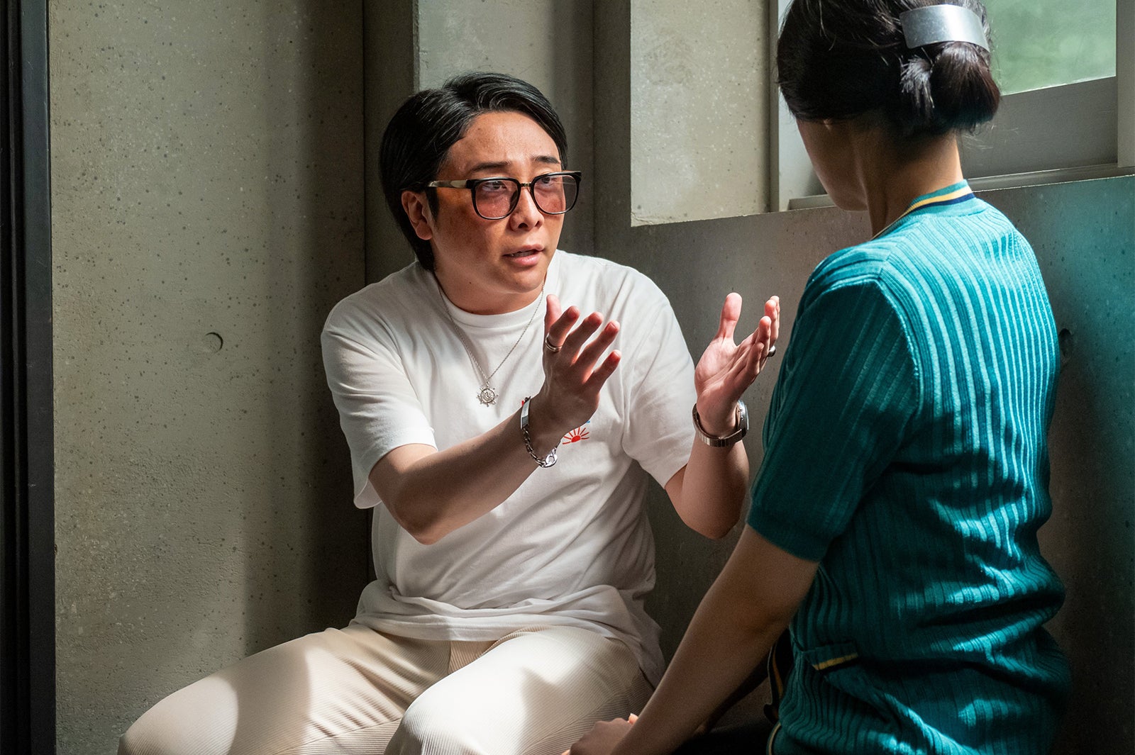 大森元貴、原菜乃華「あんぱん」特別編第2回（C）NHK