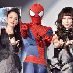 映画「アメイジング・スパイダーマン2」ジャパンプレミアに出席した中島美嘉、加藤ミリヤ