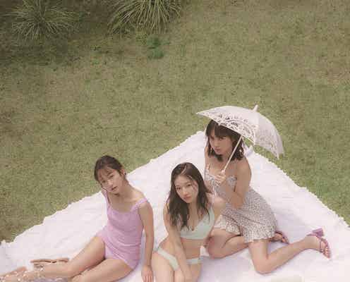NMB48村瀬紗英・桃月なしこ・あわつまい、夏水着を先取り