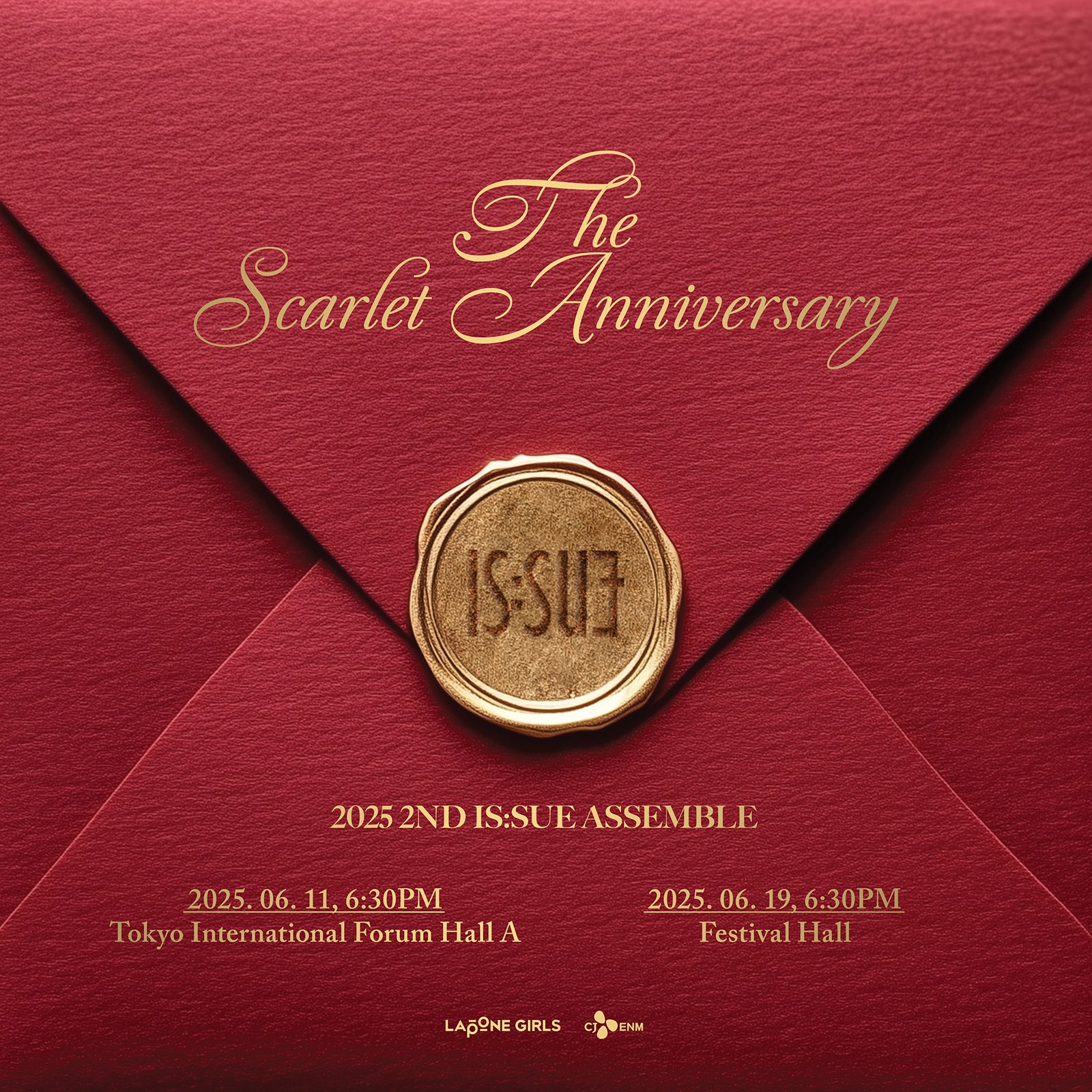 「2025 2ND IS:SUE ASSEMBLE - The Scarlet Anniversary」（C）LAPONE GIRLS