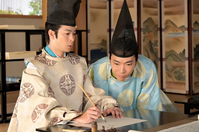 渡辺大知、柄本佑「光る君へ」第3話より(C)NHK