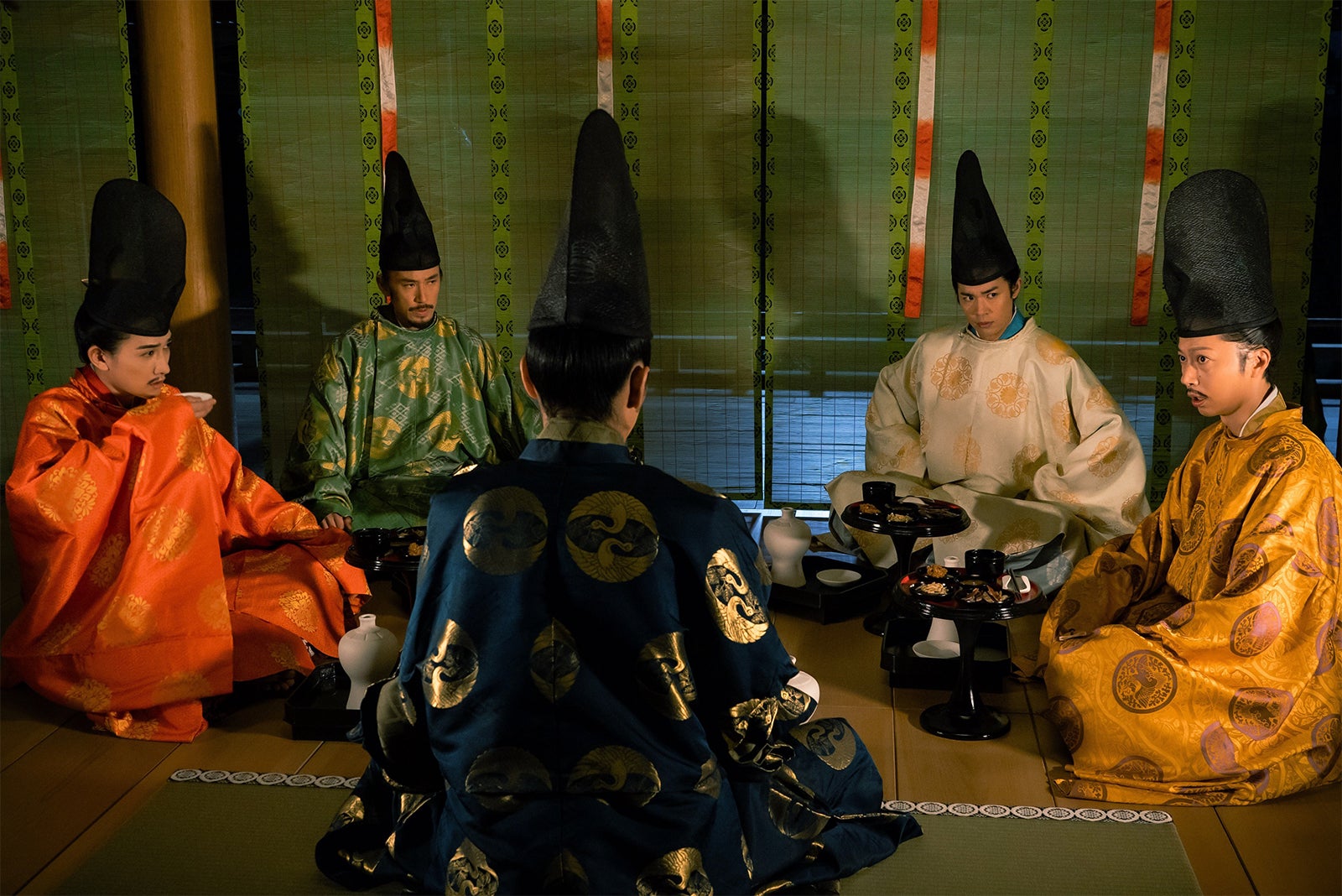 町田啓太、本田大輔、柄本佑、渡辺大知、金田哲「光る君へ」第42話（C）NHK