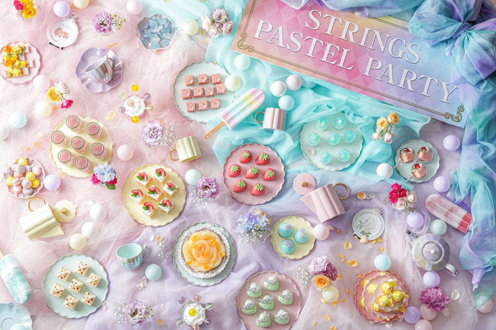 パステル色スイーツブッフェ「STRINGS PASTEL PARTY」名古屋で開催、“ゆめかわ”な甘さに心ときめく