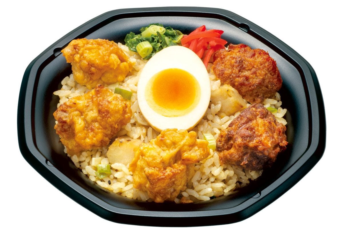 塩ザンギと謎唐の鶏ねぎ焼き飯