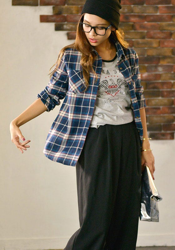 カラーが豊富なカジュアルチェックシャツ「coca」2,190円(税込)/画像提供:coca