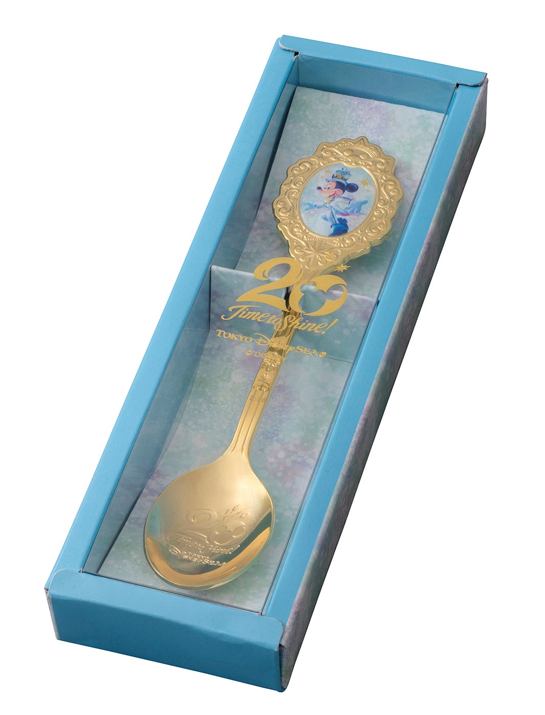 プラス1,000円でスーベニアスプーンを付けることが可能。※スーベニアスプーンは2022年9月3日まで販売予定／S.S.コロンビア・ダイニングルーム（C）Disney