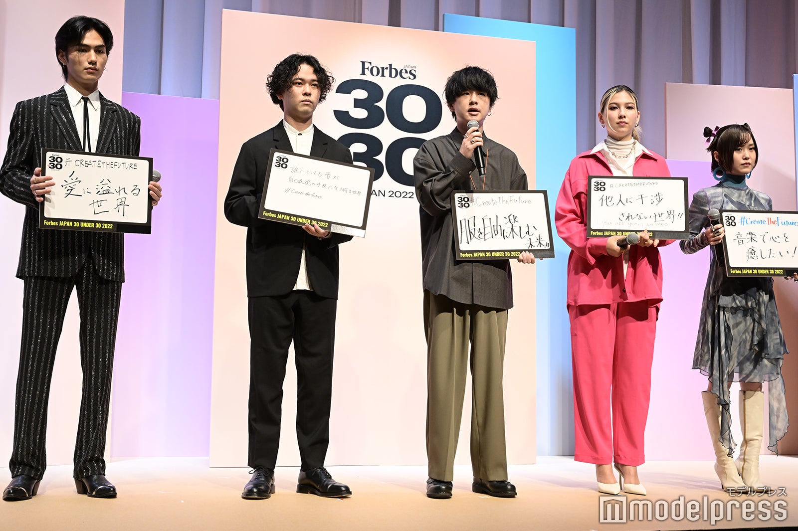 大平修蔵、江崎文武、古賀げんじ、長谷川ミラ、Rei （C）モデルプレス