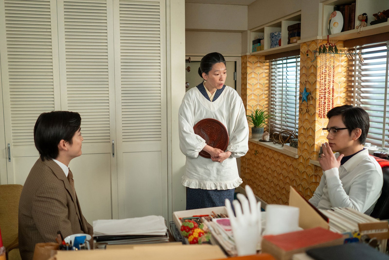 高橋文哉、江口のりこ、北村匠海「あんぱん」第110話（C）NHK