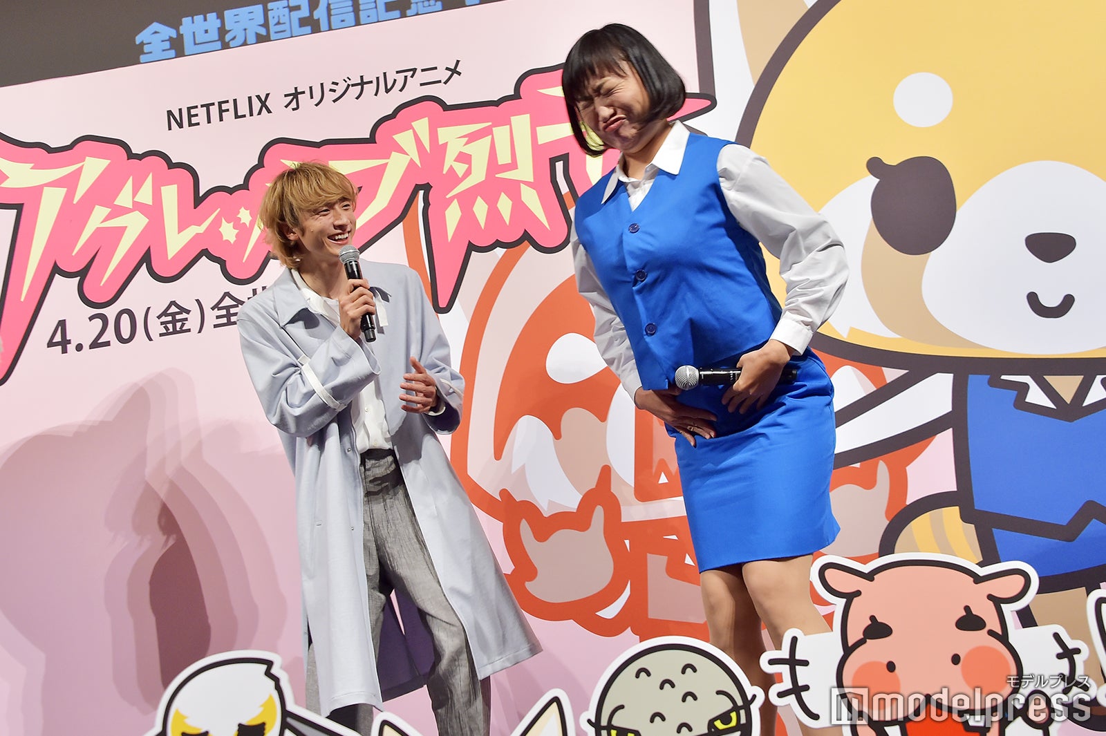 烈子と自分の共通点を表現するしずちゃん、見守る小関裕太 （C）モデルプレス