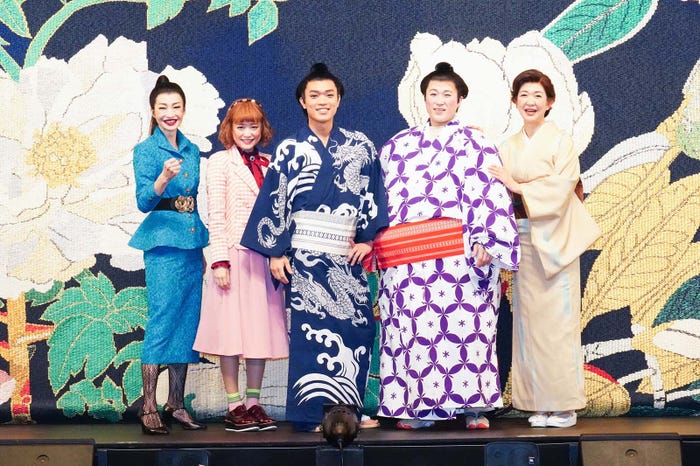 りょう、大原櫻子、原嘉孝、大鶴佐助、紺野美沙子/撮影:田中亜紀