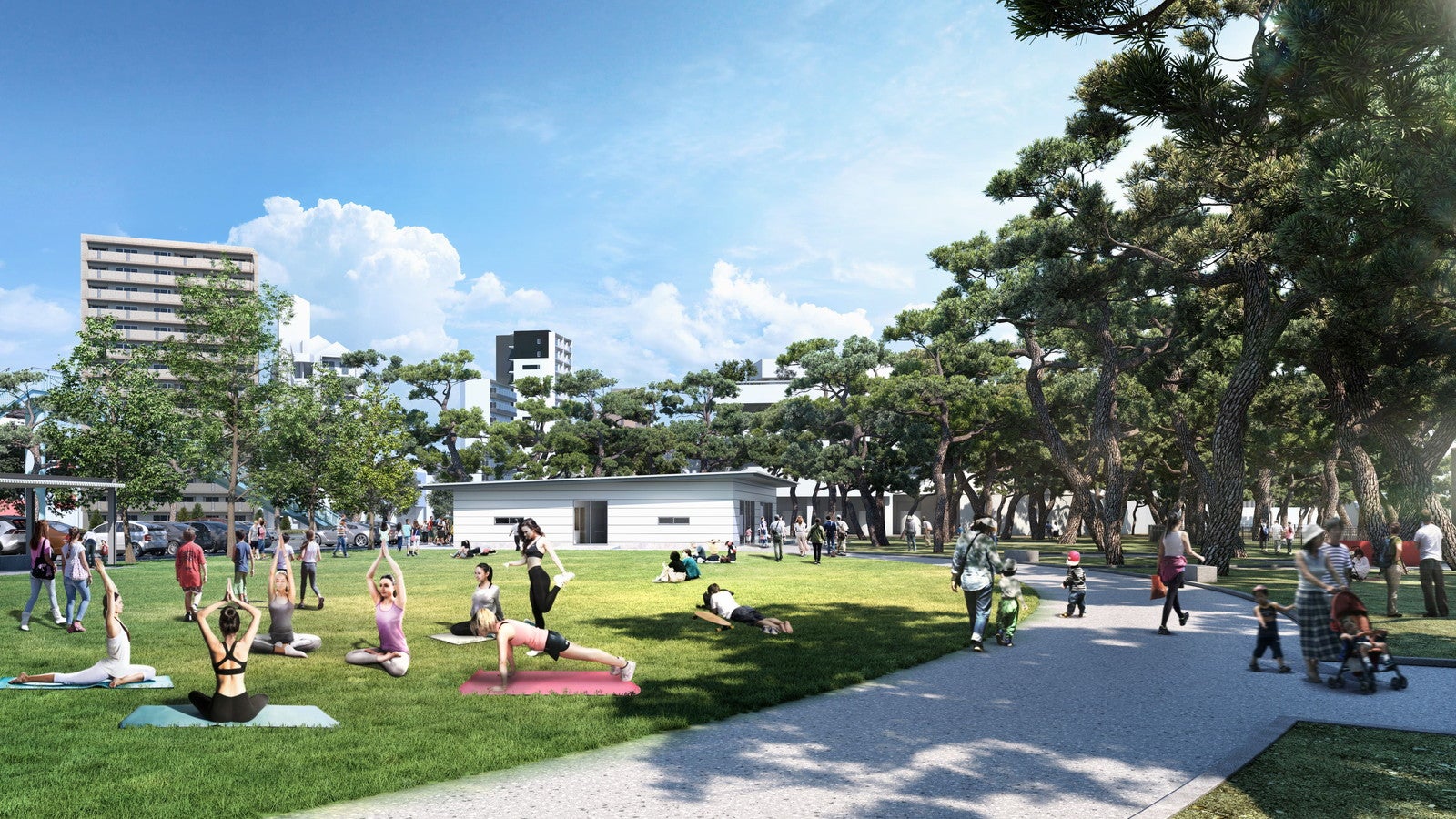 神戸の須磨海浜公園、一部園地＆商業テナントを9月オープン　スタバやムラスポなど5店舗