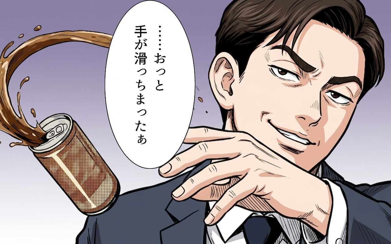 「おっと、手が滑っちまったぁ」清掃員にわざとコーヒーをこぼす先輩…その裏にある本性とは？【漫画】