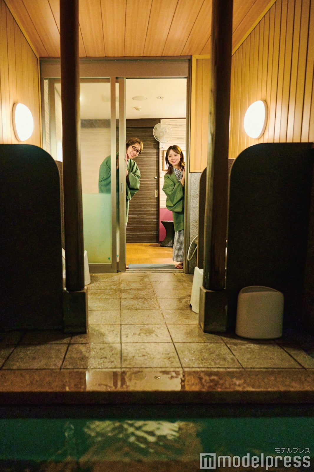 貸切風呂も風情があります（C）モデルプレス