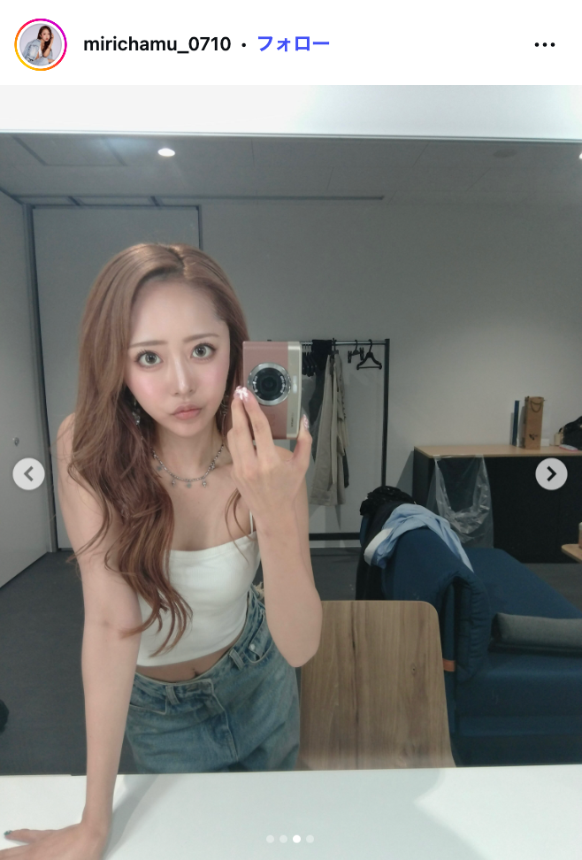 みりちゃむInstagramより