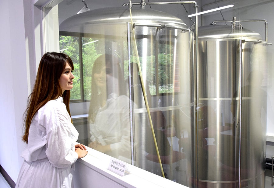 「コエドクラフトビール醸造所」見学風景