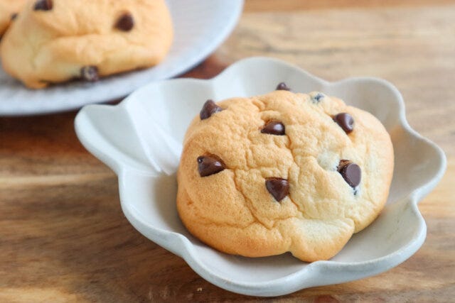 チョコチップ雲パンの焼き上がり