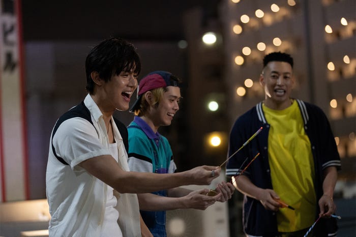 中川大志、細田佳央太、関口メンディー「95」第6話より(C)「95」製作委員会