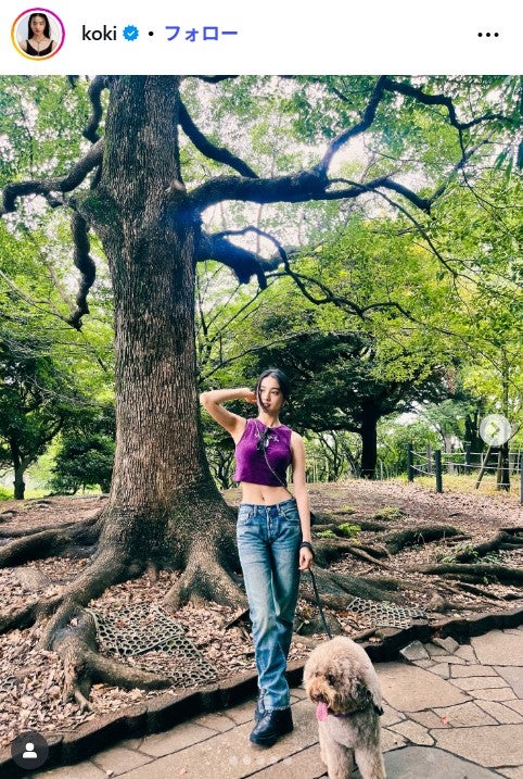 Koki,公式Instagramより
