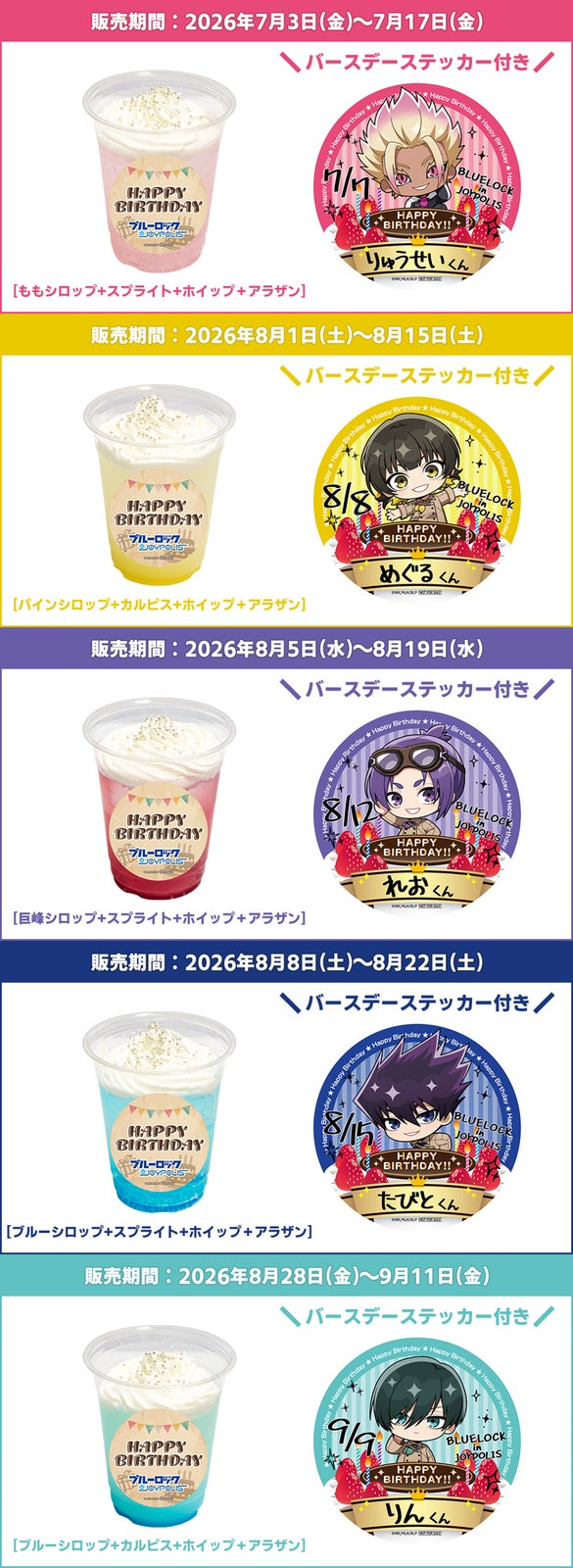バースデー企画（C）金城宗幸・ノ村優介・講談社／「ブルーロック」製作委員会