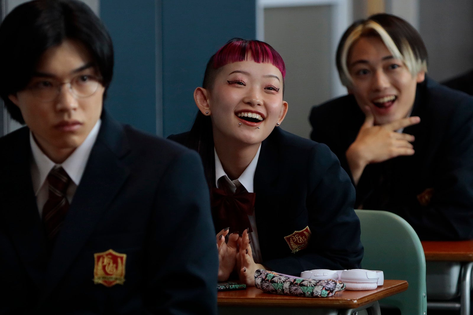 詩羽「最高の教師 1年後、私は生徒に■された」第1話より（C）日本テレビ