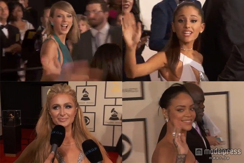 「第57回グラミー賞」レッドカーペットの模様／画像提供：WOWOW