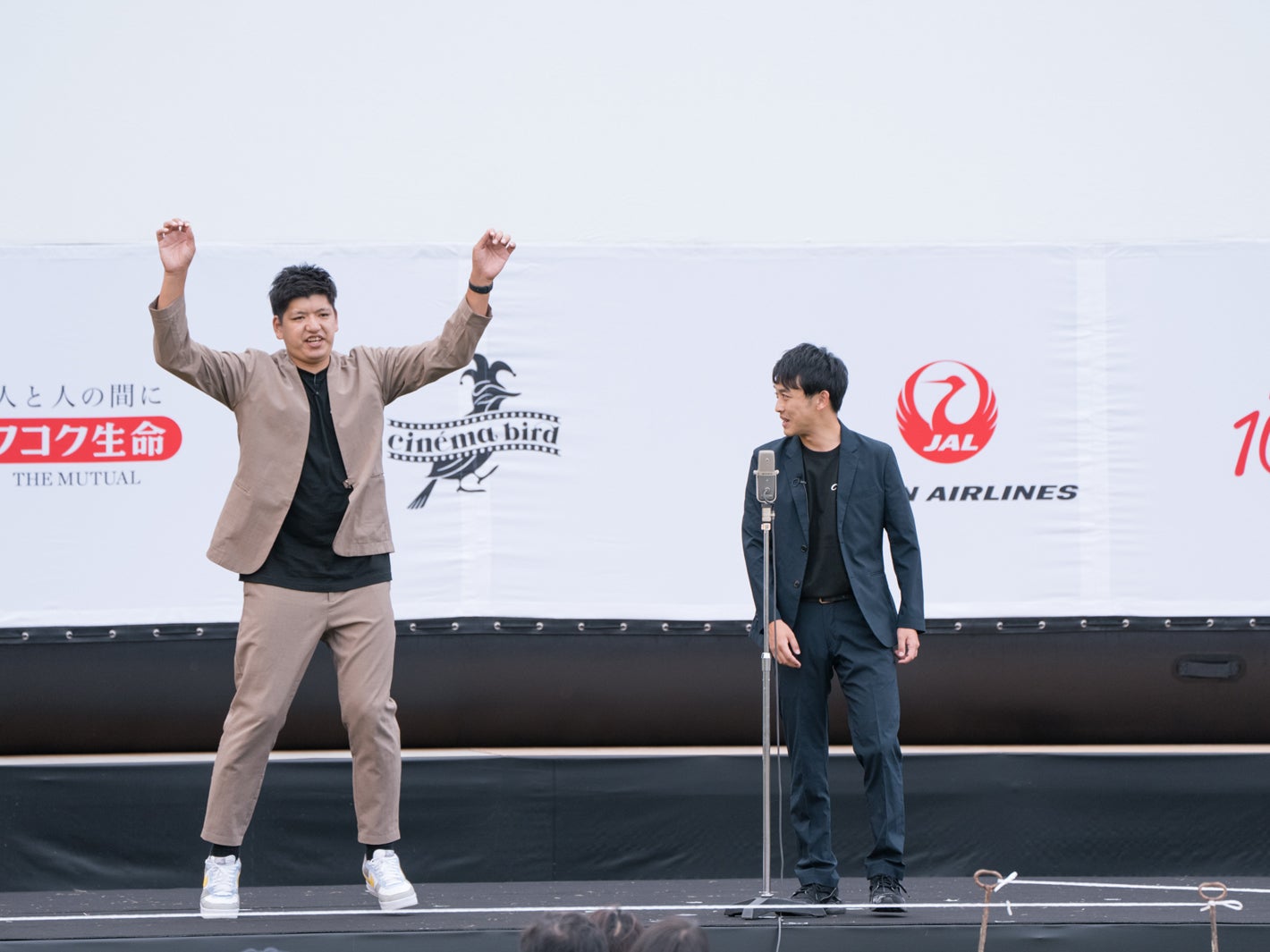 からし蓮根「cinema bird in 熊本小国 2023」の様子（提供写真）