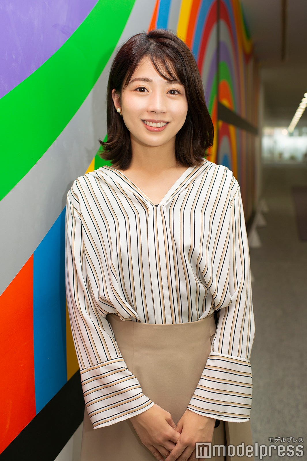 田中萌アナウンサー／「ABEMA NEWS×モデルプレス」アナウンサー連載Vol.4（C）モデルプレス