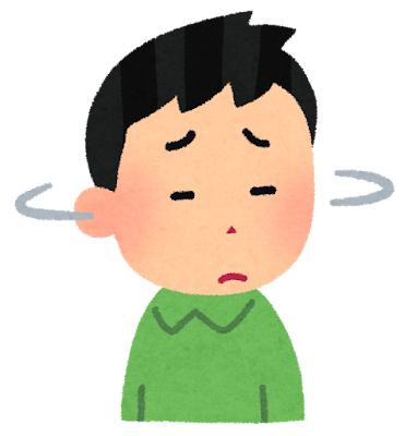 首を振っている人のイラスト(男性)